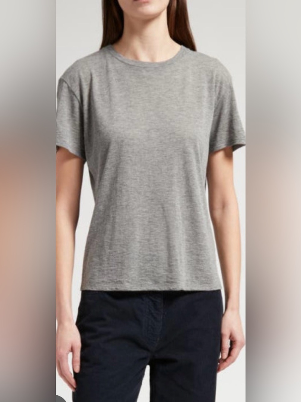 The Row - Niteroi T-Shirt in Light Grey. Size M.